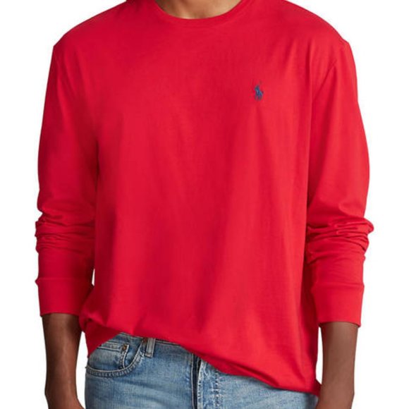 DONATED:bRalph Lauren Long Sleeve Red T-Shirt - Picture 2 of 4